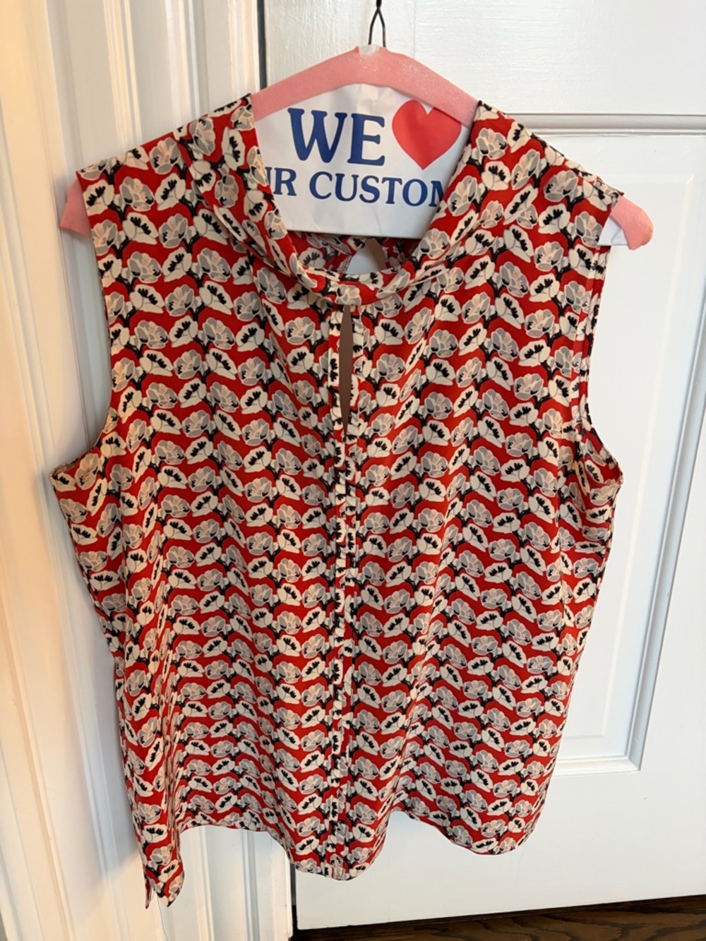 Women’s Tory Birch Silk Blouse, Size 10